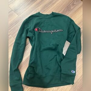 Champion Forest Green Crewneck Sweater
